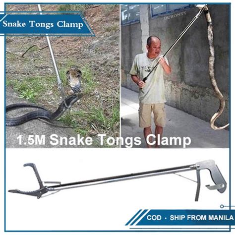 Inch Stainless Steel Snake Catcher Stick Reptile Snake Catcher Heavy