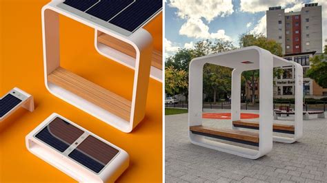 Solar Powered Smart Benches Charge Phones Offer Wifi