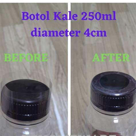 jual segel plastik shrink segel tutup botol kale ml liter tutup