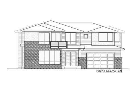 Contemporary Northwest House Plan With 3 Car Tandem Garage 666082raf Architectural Designs