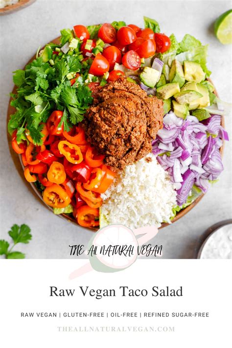 Raw Vegan Taco Salad - The All Natural Vegan