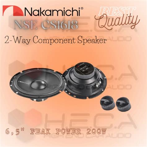 NAKAMICHI NSE CS1618 Speaker Split 6 Component Set 2 Way Pintu Mobil