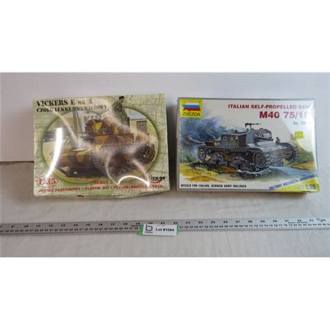 (2) Sealed 1:35 scale Tank Model Kits - Bodnarus Auctioneering