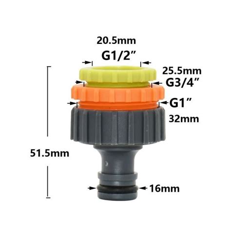 Pièce détachée arrosage Connecteur rapide pour tuyau d irrigation du