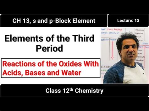 Chemistry Chapter Lecture Reactions Of The Oxides With