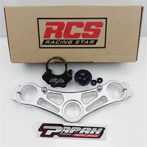 Jual Triple Clamp Segitiga Atas Ninja Rcs Silver Jakarta Utara