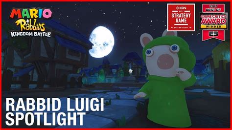 Mario Rabbids Kingdom Battle Rabbid Luigi Character Spotlight Gameplay Trailer Ubisoft