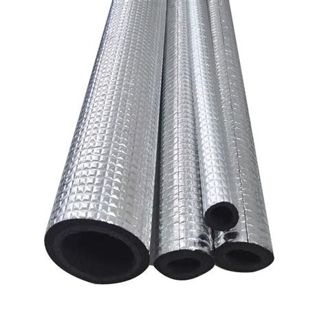 Self Adhesive Cut EPE Aluminium Foil Clad Foam Pipe Insulation