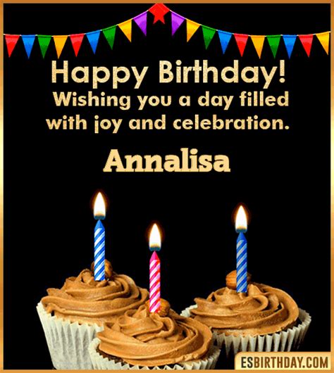 Happy Birthday Annalisa  🎂 Images Animated Wishes【28 S】