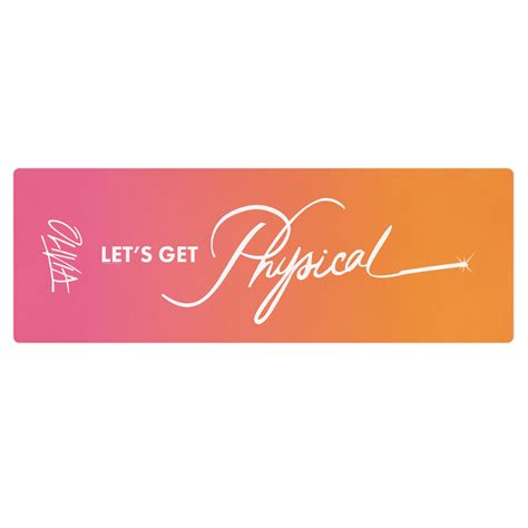 Olivia Newton John Lets Get Physical Yoga Mat Sunrise Gradient