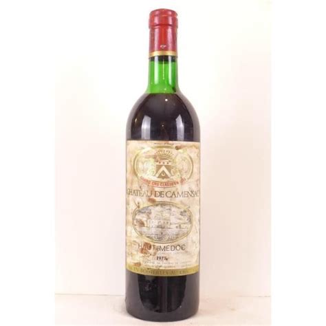 Haut médoc château de camensac grand cru classé étiquette sale rouge