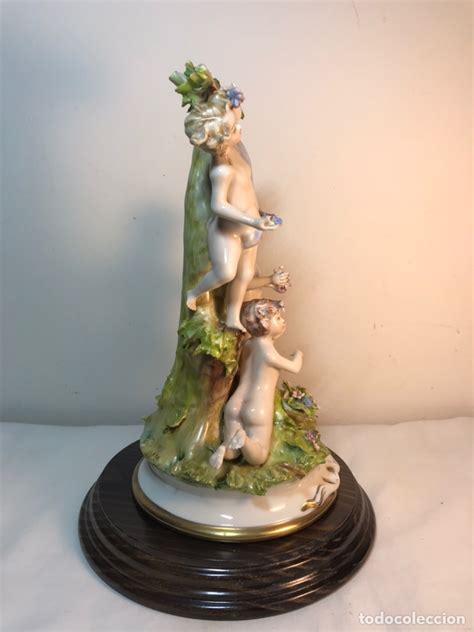 Figura Porcelana Italia Capodimonte Querubin Comprar Otras