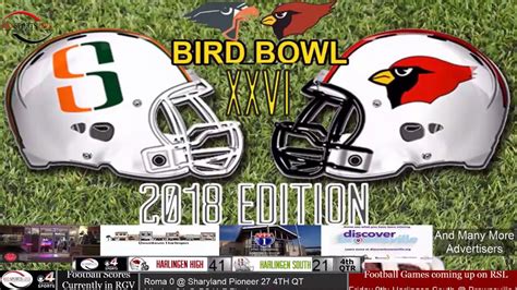 Harlingen VS Harlingen South Bird Bowl Football Game Audio YouTube