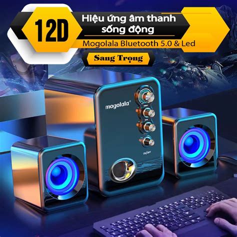 Mua Loa Mini B N Cho Pc Th Ng Hi U Mogolala C Led P M Bass M