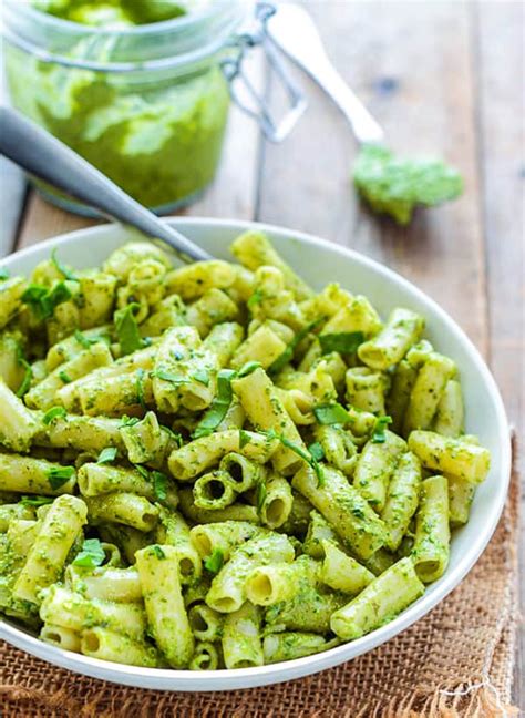 Creamy Basil Pesto Pasta Healthier Steps