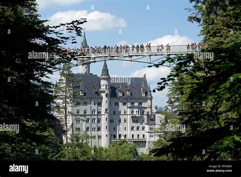 Neuschwanstein Castle and Marienbruecke (Mary's Bridge), Hohenschwangau ...