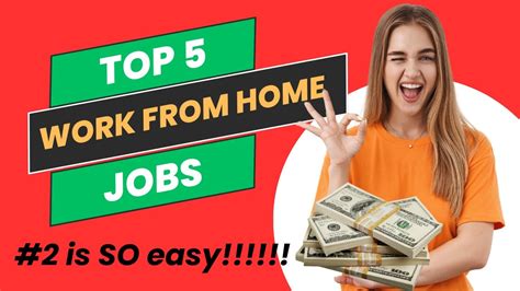 Top 5 High Paying Work From Home Jobs Youtube