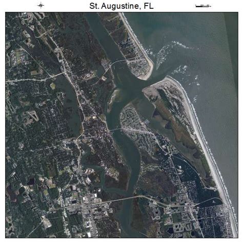 Aerial Photography Map of St Augustine, FL Florida