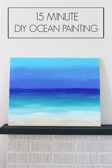 30 Easy Beach Painting Ideas Hm Art Abstract Ocean Painting Canvas