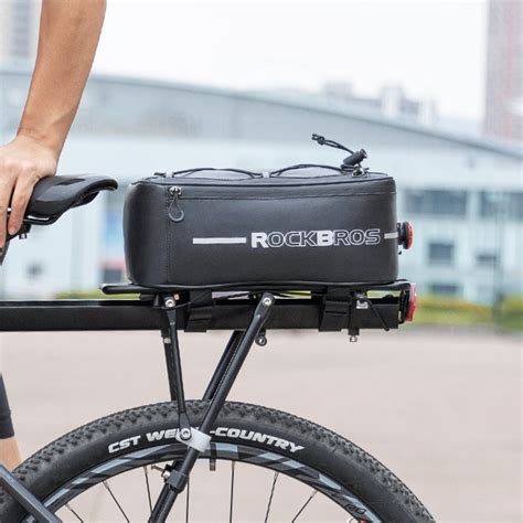 Troxus Ebike Accessories Rockbros Rear Rack Carrier Bike Bag