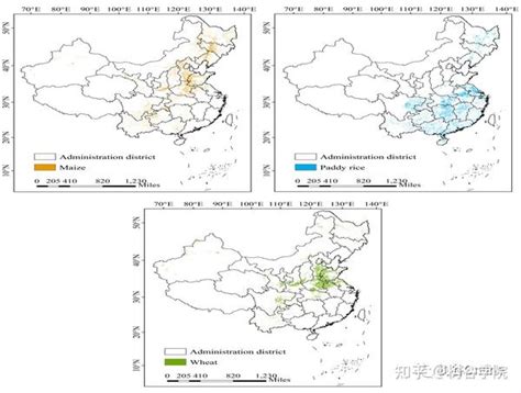 2000 2019年全国三大粮食作物1km种植分布数据集 知乎