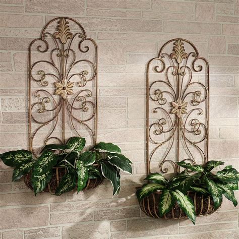 Best Metal Wall Basket Planter Artificial Ivy Ikea