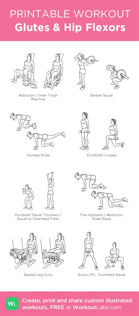 Glutes Hip Flexors My Visual Workout Created At Workoutlabs