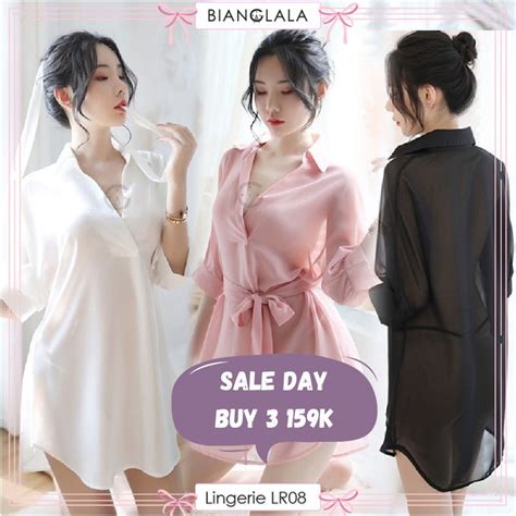 Jual Callista Kaluna Lingerie Sexy Kimono Oversize Baju Tidur Wanita