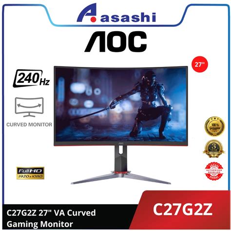 Aoc C27g2 C27g2z 27 Curved Oc 165hz 240hz 05 1ms Va Gaming Fhd