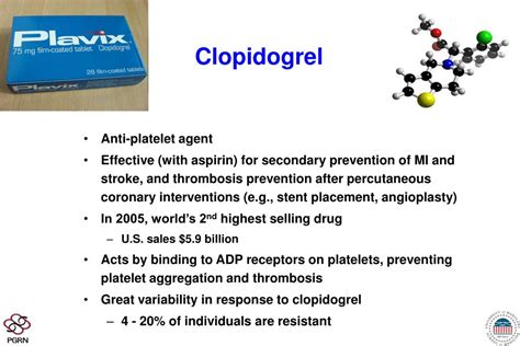 Ppt Pharmacogenetics Of Clopidogrel Plavix Resistance Alan R