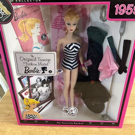 Mavin 50th Anniversary Barbie 1959 The Original Teenage Fashion Model New