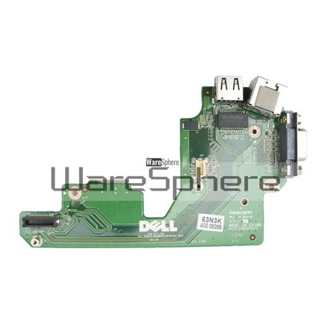 VGA USB RJ 45 IO Circuit Board For Dell Latitude E5420 63N3K