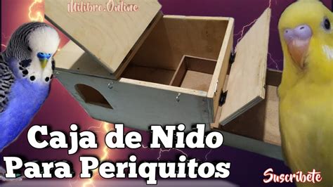 Caja De Nido Para Periquitos Australianos Pseudos E Ingleses