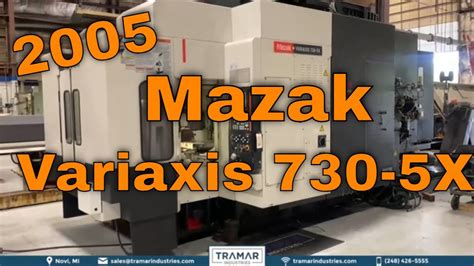 Mazak Variaxis 730 5X CNC Vertical Machining Center For Sale 2005 YouTube