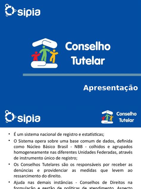 Sipia Conselho Tutelar Entrar - Apresentação Sípia - Conselho Tutelar | PDF | Ofuscação | Controle de ...