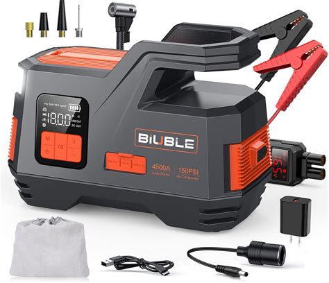 Car Jump Starter With Air Compressor Biuble Jump Starter A Psi