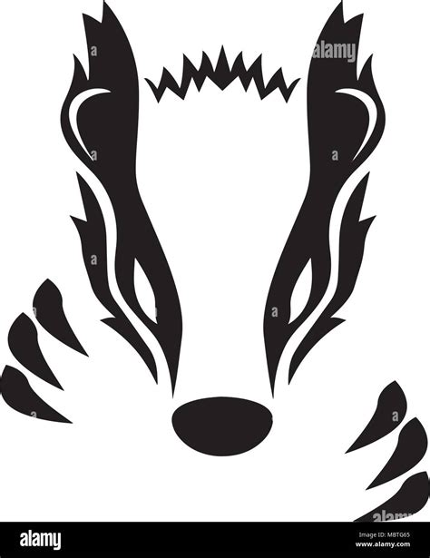 Badger Vector Illustration Stock Vector Image & Art - Alamy