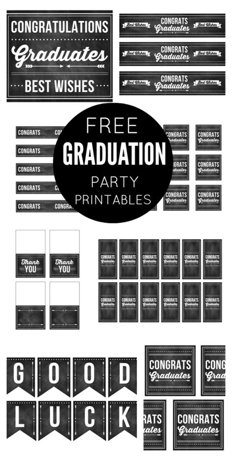 Freebie Friday Free Graduation Party And T Printables The Party Teacher