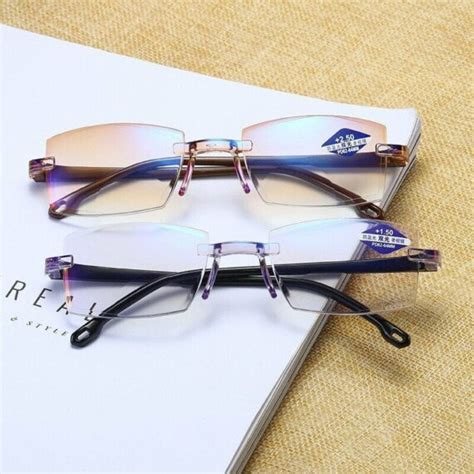 Abilpersity Sapphire High Hardness Anti Blue Light Intelligent Dual Focus Reading Glasses Lulunami