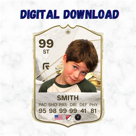 Personalized Ea Fc 24 Card Ea Fc24 Custom Eafc 24 Custom Fifa Etsy