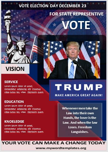 Free Election Poster Template - Printable Templates