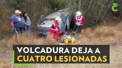 Volcadura Deja A Cuatro Lesionadas En La Interejidal