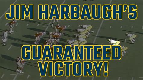 Jim Harbaugh S Guaranteed Victory Vs Ohio State Youtube