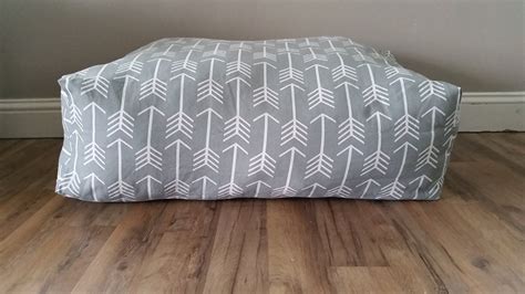 Floor Pillow Large Floor Pillow Pillow Pouf Grey Arrow