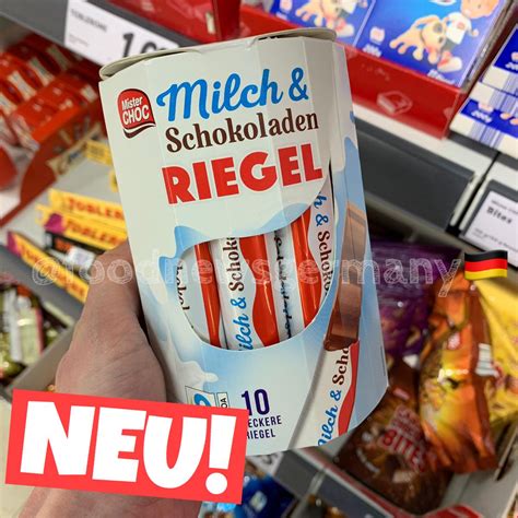 LIDL MISTER CHOC MILCH SCHOKOLADEN RIEGEL Schokolade Lidl