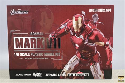 御模道組裝模型開箱 漫威19 復仇者聯盟 鋼鐵人mk7 豪華版avengers Ironman Mark Viiアベンジャーズ