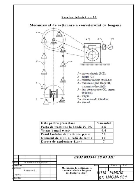 PDF Mecanismul De Actionare A Conveierului Cu LEAGANE DOKUMEN TIPS