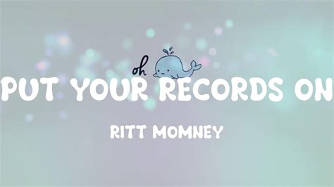 Ritt Momney Put Your Records On Lyrics Youtube