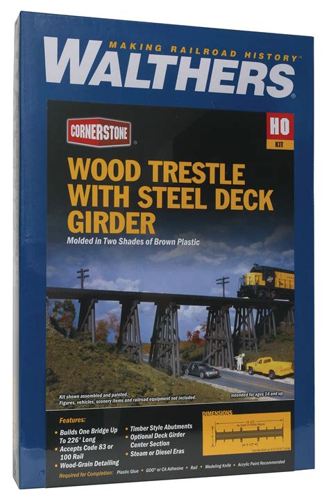 Buy Walthers Cornerstone Series Kit Ho Scale Trestle Wsteel Deck