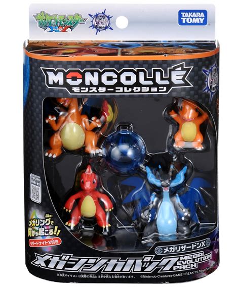 Pokemon Monster Collection Mega Pack Mega Sinker Charizard X Action